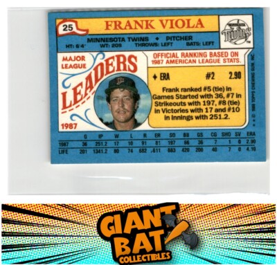 1988 Topps mini #25 Frank Viola | eBay