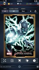 Topps Marvel Collect Gold Base Rare CAPTAIN MARVEL Ultimate Universe Digitalis