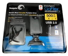 Seagate Free agent Goflex 500gb bundle USB 2.0 Mac & Windows 7 New