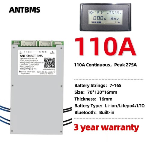 Smart ANT BMS 7S-16S 40A-420A LiFePo4 Li-ion LTO Battery BMS Build in Bluetooth - Picture 33 of 38