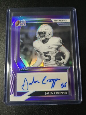 Jalen Cropper - Leaf Pro Set 2022 - Cowboys - Auto - Purple - /30