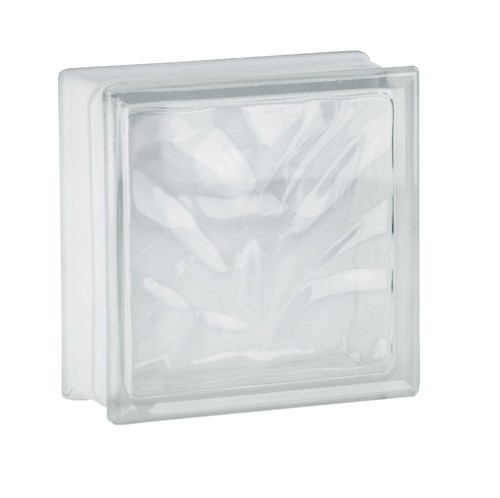 Design Glasbaustein Wolke 1-seitig satiniert 19x19x8cm - 5 Stück - Bild 2 von 7