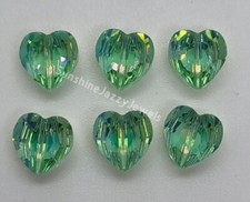 Swarovski Crystal Chrysolite AB Heart 5131 Beads; 2 Sizes; 8mm or 12mm