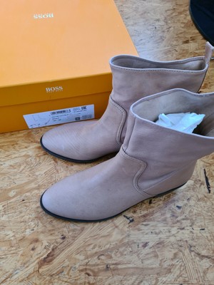 Neu OVP Hugo Boss Stiefeletten hellbraun cognac Leder 37  Privatverkauf keine Ga