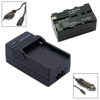Ersatz Akku NP-F750 + Ladegerät für SONY wie NP-F F970 F960 F550 NP-F330 4400mAh