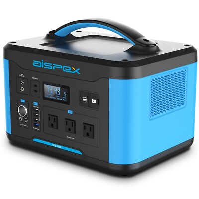 AISPEX  1000W Portable Power Station , 1280Wh Backup Battery, Generator, Camping