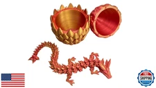 3D Printed 12in Crystal Dragon and Dragon Egg Model Kit Autism Relief, Sensor