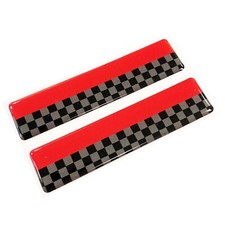 JCW Distintivo decalcomania in gel a cupola a scacchi 3D adatto a Mini Cooper S One F55 F56 F57