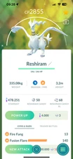 Pokémon Go | Shiny Reshiram  - P T C 100k stardust