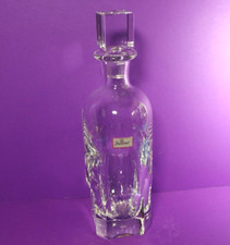 TIMELESS QUALITY BACCARAT PLUTON Crystal WHISKEY CORDIAL DECANTER SQUARE STOPPER