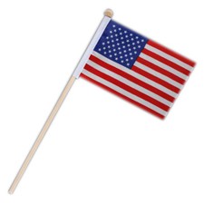 Non Light Up US American Flag on Stick