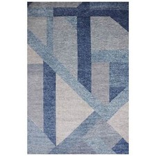 12'2" x 18'3" Blue Wool Hand Knotted Nouveau Collection Oversized Rug R79405