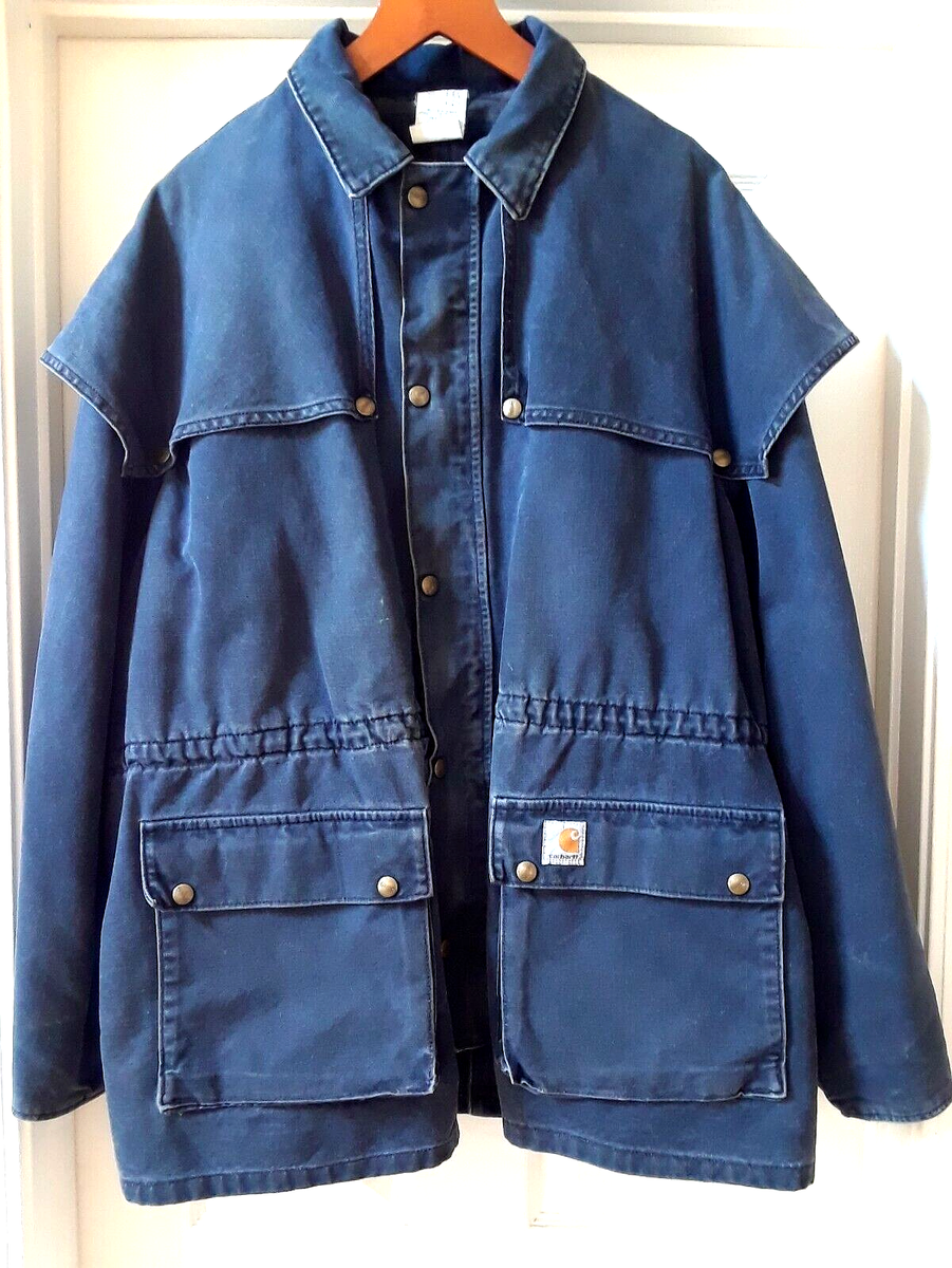 Vintage Carhartt Western Duster Chore Rancher Jacket CW083 Mens XL