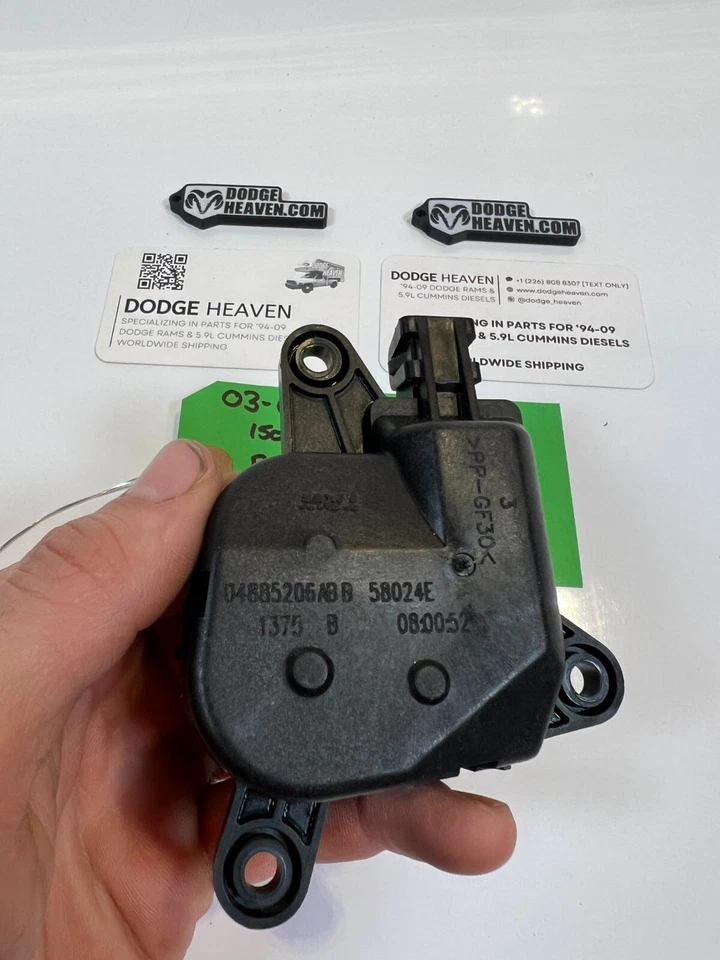Actuador de puerta mezcla Dodge Ram 2002-2009 OEM 04885206AB 1500 2500 3500 Foto 2 de 4