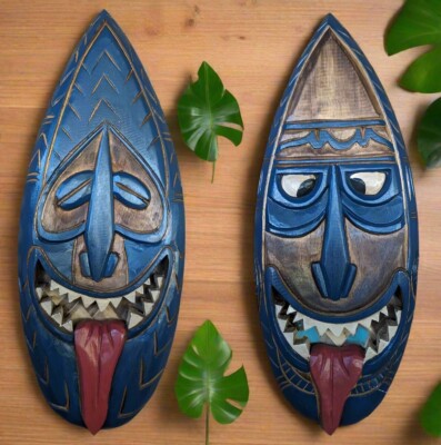 Adventureland Enchanted Tiki Room Mask Set 24''x 10'' inches each