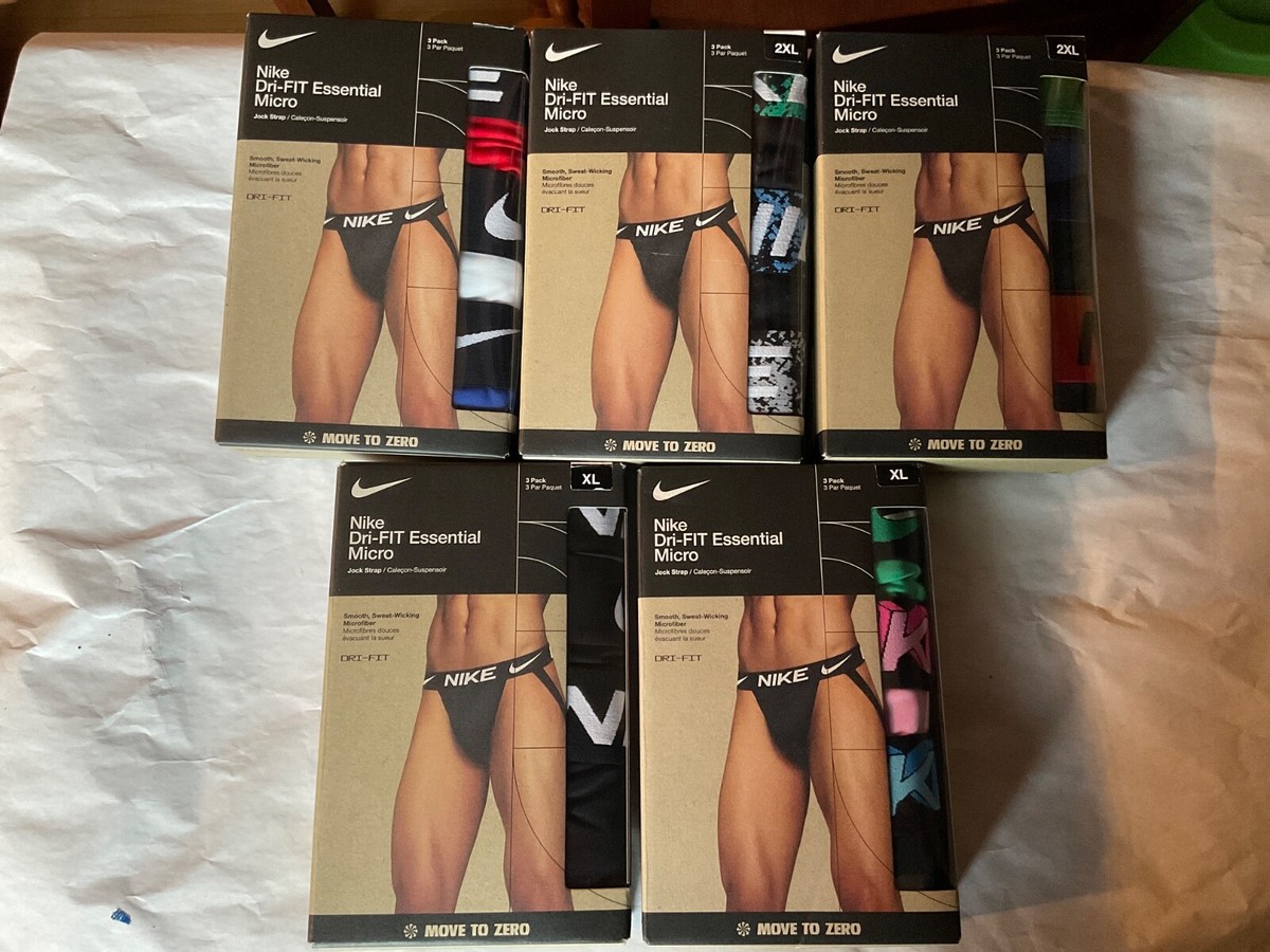 Nike Dri Fit Essential Micro Pack Jockstrap Jock New Pink Green