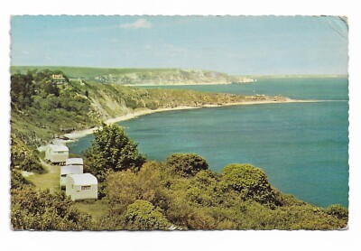 Die zwei Buchten, Swanage Vintage Postkarte 1967