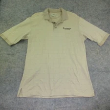 Gear for Sports Pullover Mens Medium Tan Solid Short Sleeve Outdoor Casual*