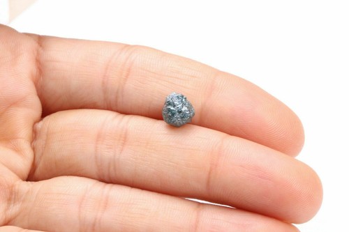 2.87 cts Natural Sparkling Blue Diamond, Raw Rough Loose Diamond 7.31mm Z69 - Bild 2 von 7