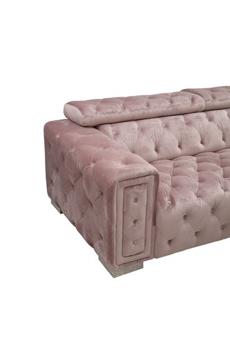 Couch Set Garnitur Polster Design Chesterfield Sofagarnitur 3+3 9914 Samt Set - Bild 5 von 12
