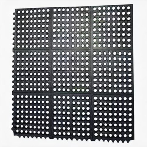 Interlocking Rubber Floor Mat For Restaurant Kitchen Floor Anti Fatigue Bar Door - Picture 9 of 9