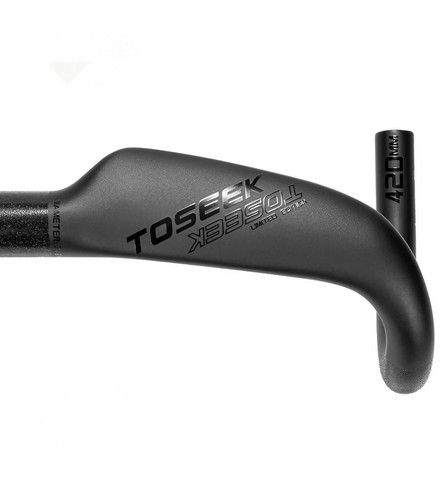 TOSEEK Carbon Road Bike Drop Bar Racing Bicycle Handlebar 31.8 Internal Routing - Picture 7 of 16