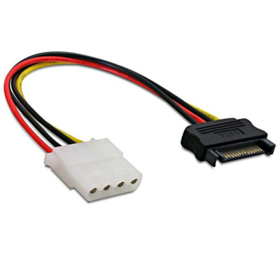 K29 SATA auf Molex 4-Pin Adapter Kabel 15cm - Stromkabel für Festplatte