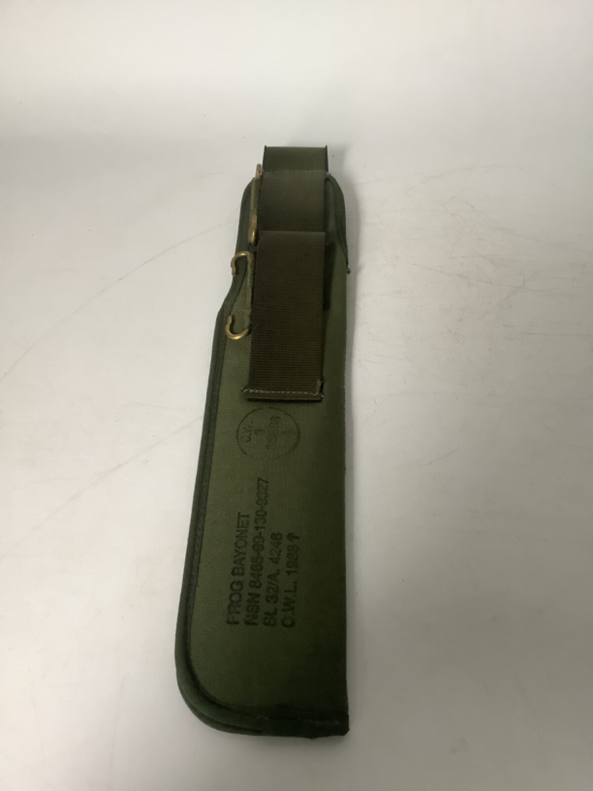 BRITISH ARMY DPM PLCE Bayo Net Frog Sheath Nylon Webbing Knife Camo Unissued NOS EUR 14,18 - Foto 8