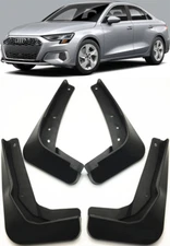 Genuine Front & Rear Splash Guards Mud Flaps Fender For 2021-2024 Audi A3 Sedan