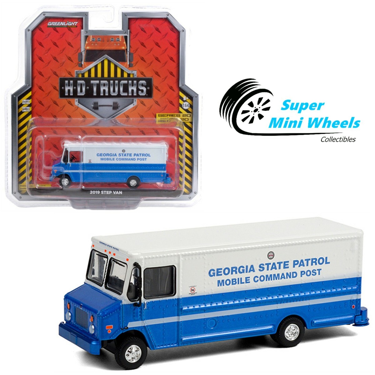 Greenlight 1:64 H.D Trucks 2019 Step Van - Georgia State Patrol