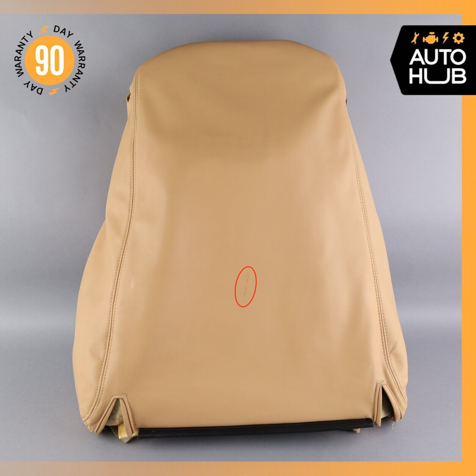08-12 Maserati GranTurismo M145 Front Left Side Top Upper Seat Cushion Beige OEM