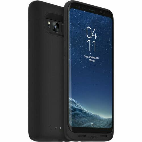 Mophie Juice Pack Slim Wireless Charging Battery Case Black For Samsung S8+