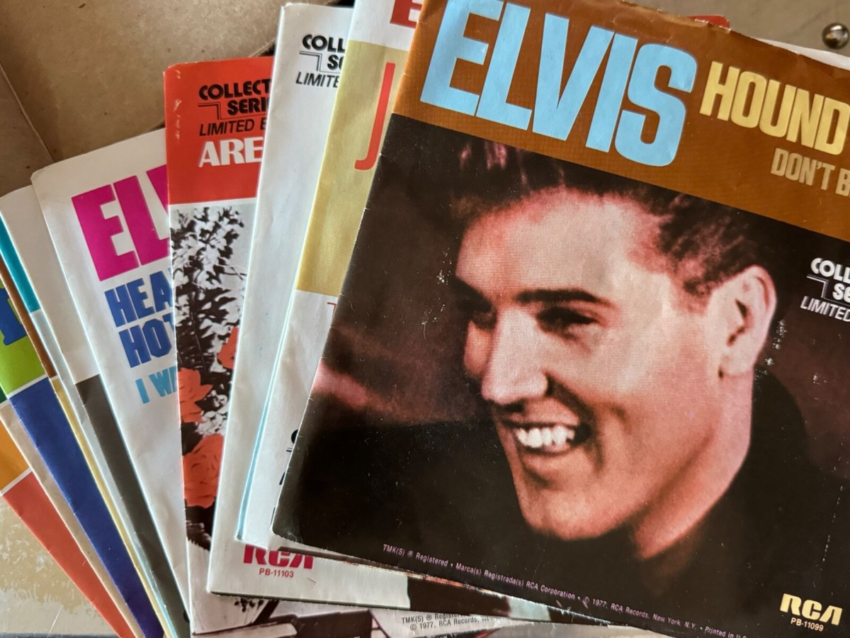 Elvis Presley 1977 RCA Collector's Series 45s Vinyl Records