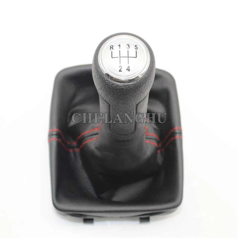 For VW Polo GTI 9N 9N2 2002-2010 Car 5 Speed Gear Shift Knob With Leather Boot - image 2 of 4