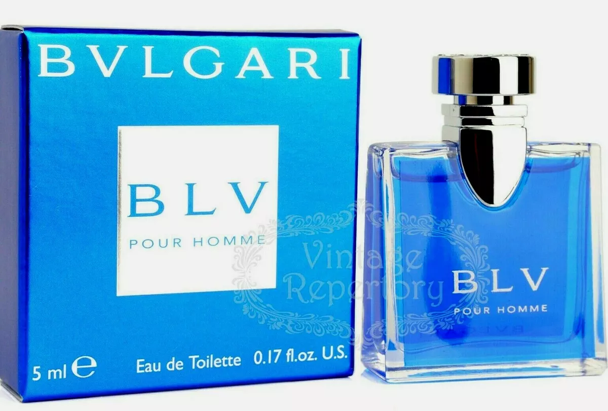 *BLV*Bvlgari Pour Homme Mini Size Cologne EDT Splash 0.17 oz / 5 ml New In  Box