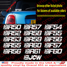 Union Jack Vinyl Decal Die Cut Sticker For Mini Cooper F55 F56 F60 R53 R56 Jcw Union Jack Vinyl Decal Die Cut Sticker For Mini Cooper F55 F56 F60 R53 R56 Jcw