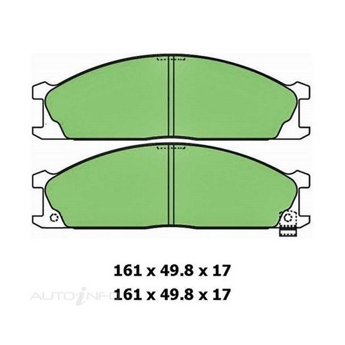 PROTEX Ultra Brake Pads - Front For NISSAN NAVARA D21 TD27 1996-1998 #DB438CP - Picture 3 of 5