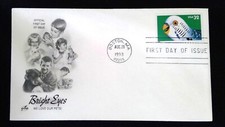 Scott 3233 FDC Periquito Ojos Brillantes Serie Arte Artesanía Cachet