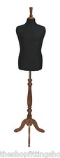 DELUXE Childs 10/12 Dressmakers Dummy Mannequin Tailor BLACK Bust ROSE Stand 