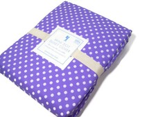 Pottery Barn Kids Purple White Mini Dot Polka White Dot Full Queen Duvet Cover