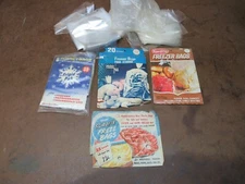 Vintage Antique Kordite Reusable Freezer Frigid pak Bags open paper Advertising