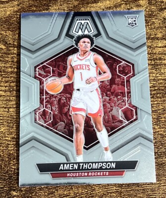 Rockets Rookie Thompson AMEN THOMPSON 2023-24 Panini Mosaic #230 Rockets Rookie RC | eBay