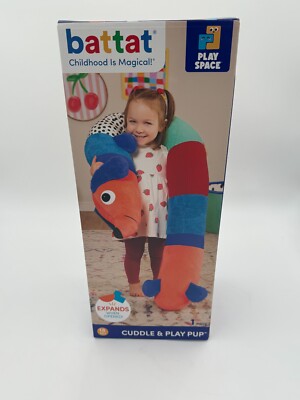 Battat Cuddle & Play Pup 6-FootLong Plush Puppy, Toddler and Preschool Toys 18m+