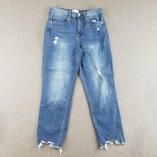 Nicole Miller Jeans Women's Size 8 Blue Wash Nomad Super High Rise Straight