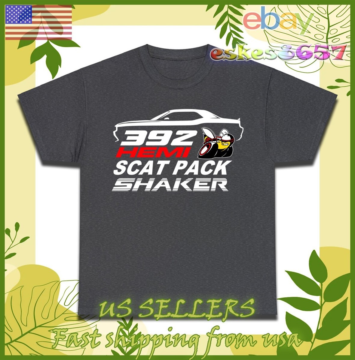 Challenger Shaker 392 R/T Scat Pack Logo Men's T-Shirt American
