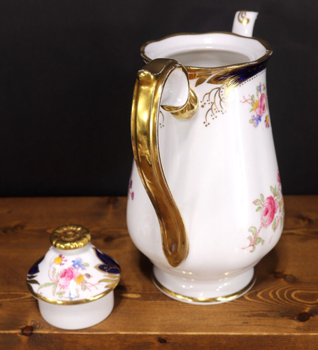Royal Albert Crown China ESPRESSO Coffee Pot + 6 Demitasse Cups + Saucers 6513d - Picture 5 of 20