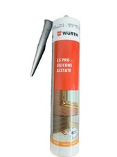 WURTH® E5 PRO SILICONE ACETATE 310ml ALUMINIUM, Ducting, Glazing, Windows, Fans
