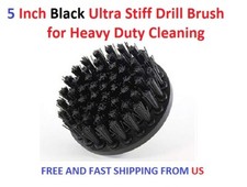 5 Inch Black Ultra Stiff Drill Brush for Heavy Duty Cleaning