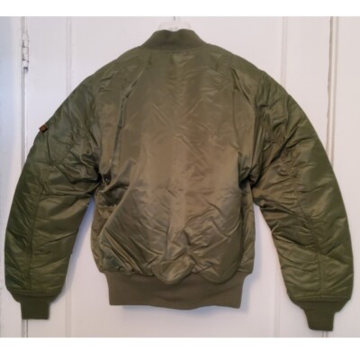 Alpha Industries MA-1 Bomber Jacket Heritage Reversible MA1 Sage