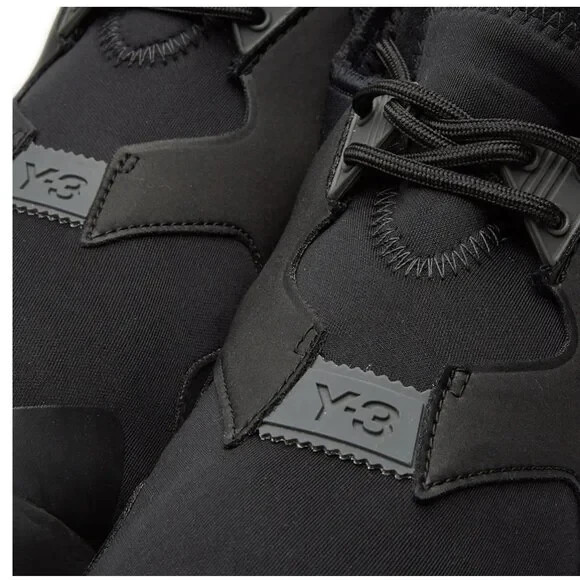 Y-3 by Yohji Yamamoto KOHNA Men Sneakers Black Neoprene Size XL (US Size 12-13 ) image 5